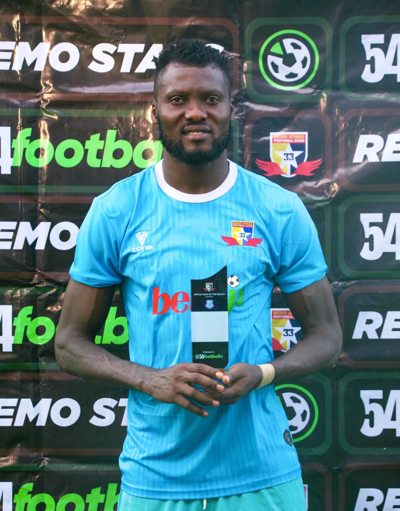 A brace and involved in the third goal 🙌 Your @54footballx MOTM against Niger Tornadoes is Sikiru 🌟 Alimi. #REMTOR #NPFL24 #WeAreRemoStars