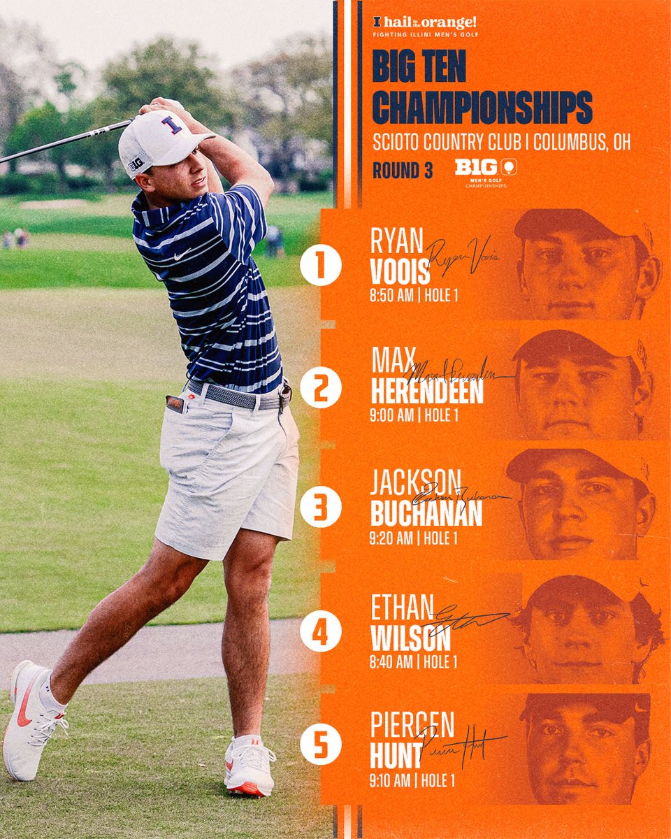 B1G Championship | Rd 3 Total team effort, from start to finish! 📍: Columbus, Ohio ⛳️: Scioto Country Club 📊: ow.ly/jQQT50RoHLf #Illini // #HTTO