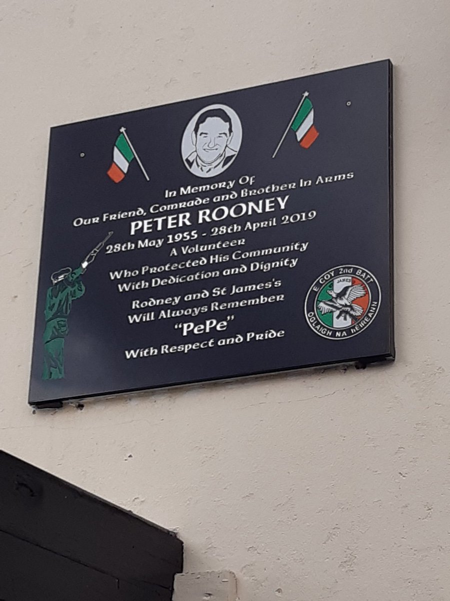 BelfColm74's tweet photo. Peter "Pepe" Rooney. 

Always Remembered on his anniversary. 

One of Irelands Finest ✊️🇮🇪

🎶 He was proud and gave the gun salute when we honoured Bobby Sands. And again with Joe McDonnell.....🎶 https://t.co/rK9ZUWlDu5