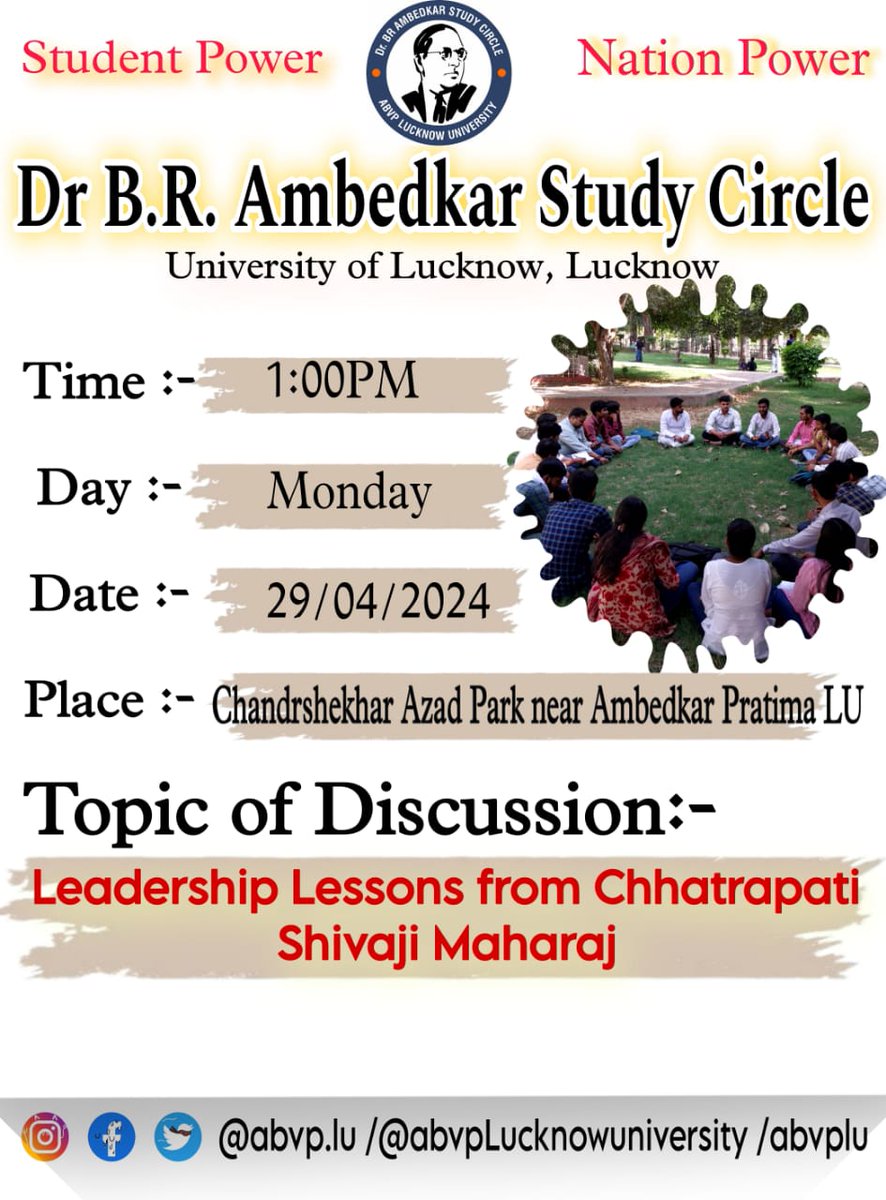 PranjaliSingh05's tweet image. Kindly Participate 🌸🇮🇳🙏
#ABVP #studycircle