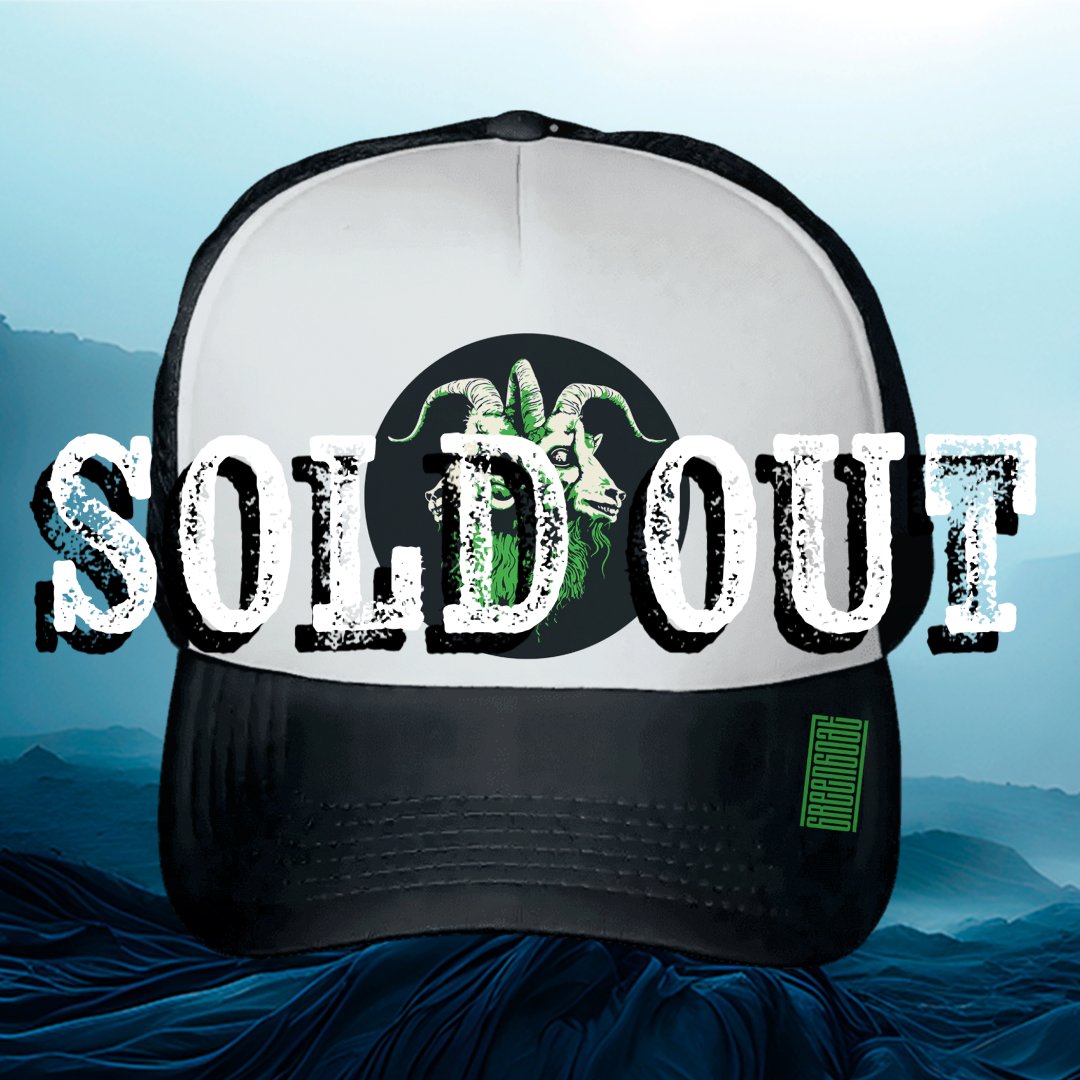 🌑 Tribe! We've run out of trucker hats, but stay tuned next week that we will announce cool merch updates! ⚡️

#greengoat #stonerrock #doommetal #metalhead #metalband #metal #metalmerch #trending