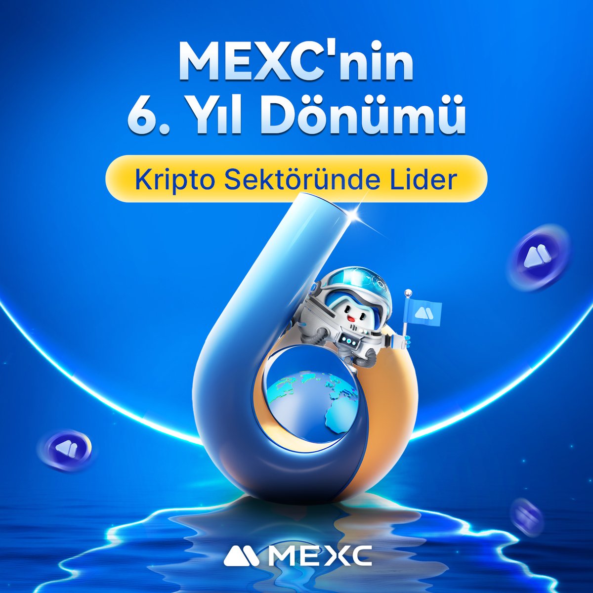 💙#MEXC olarak tüm kullanıcılarımızın 6. yıl dönümünü kutluyoruz! 🎉 Kripto para dünyasında birlikte geçirdiğimiz bir yılı daha kutlamaktan mutluluk duyuyoruz. 💙 Güveniniz ve desteğiniz için teşekkür ederiz; sizler sayesinde büyümeye, gelişmeye devam ediyor ve her gün…