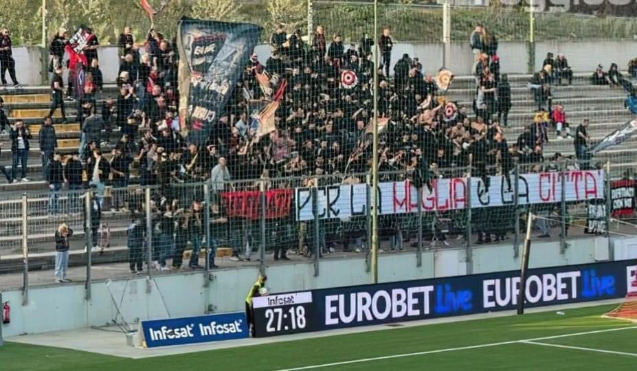 Monterosi Tuscia - Foggia #settoreospiti #ultras #Foggia Serie C (27.04.24)