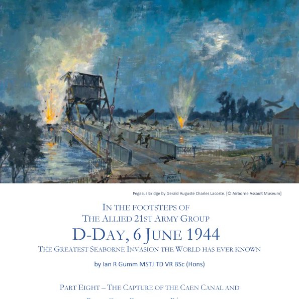 Here is Part Eight - The Capture of the Caen Canal and River Orne Bridges at Bénouville inthefootsteps.com/dday_part_8.pdf of our series commemorating the 80th Anniversary of D-Day. Please comment to let us know if you like these articles. More can be found at inthefootsteps.com/history-pages.…