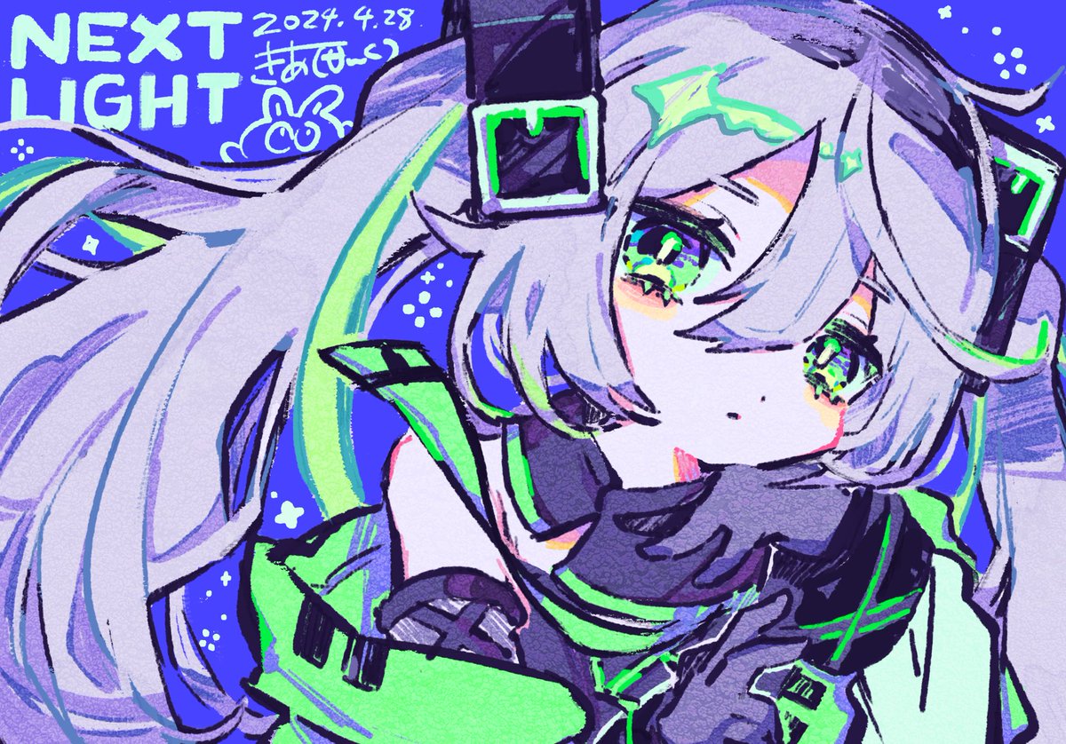 初音ミク 「2日間お邪魔しました描いていたよ〜ありがとうございました#ニコニコ超会議2024」|きあと🍼のイラスト