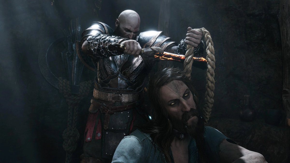 A subtle foreshadowing that Kratos freeing Odin all along. 
#GodOfWarRagnarok