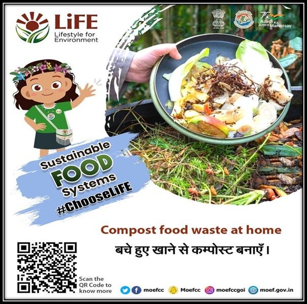 Best out of waste! 🔄
Composting leftover food is an easy and effective way to help combat climate change. 

#MissionLiFE #ChooseLiFE