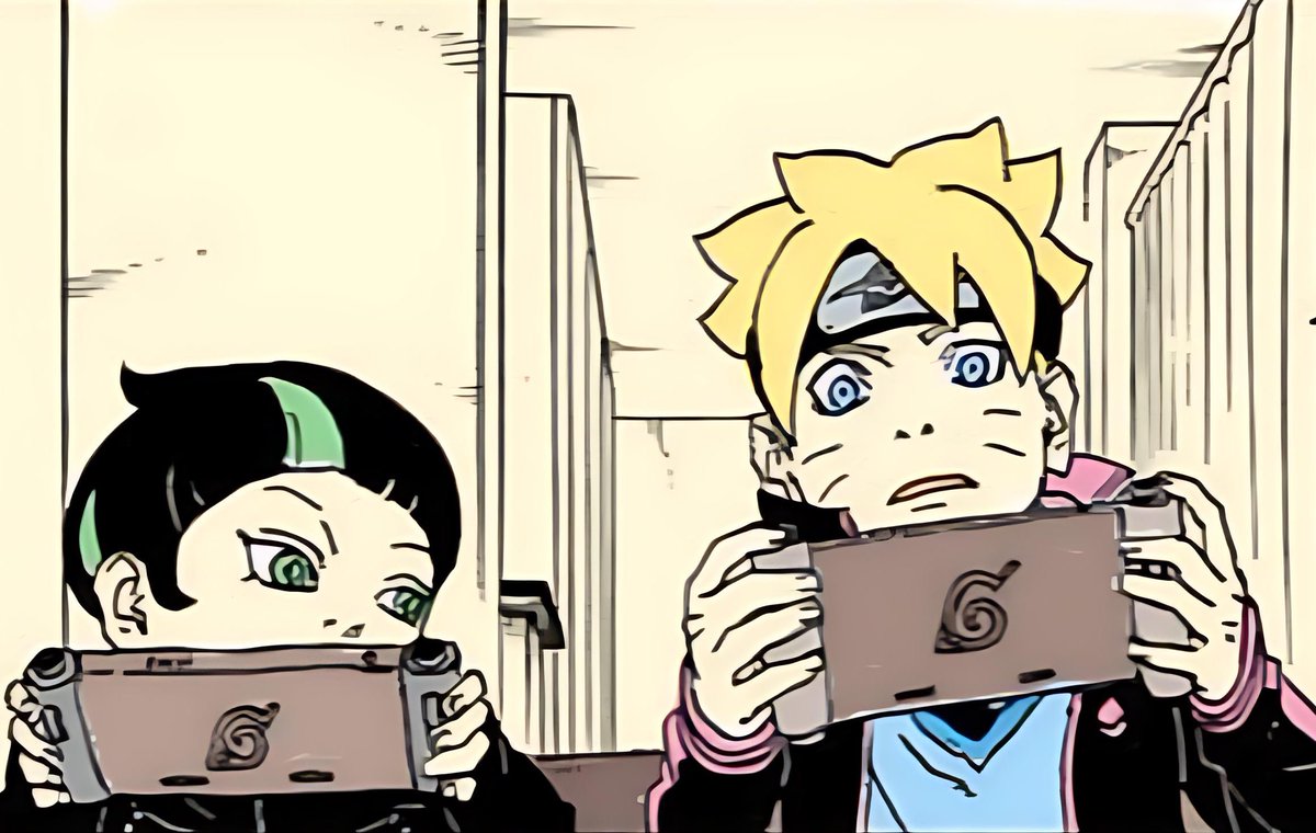 #BORUTO 

I colored the two Brothers 🎨
This sequence will be funny in Anime.