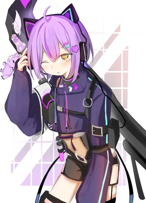 「holding purple jacket」 illustration images(Latest)