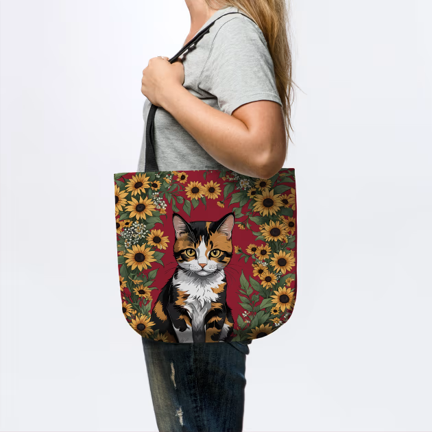 Maryland Calico Cat And Black Eyed Susan Flowers 3 - Calico Cat - #Tote #teepublic #taiche #society6 #giftsformom #MarylandDay #maryland #calicocat #cats #catsofx #cat #calico #Caturday #calicocats #kitten #catlover #kitty  #catlovers #meow  #cutecat teepublic.com/tote/59760499-…
