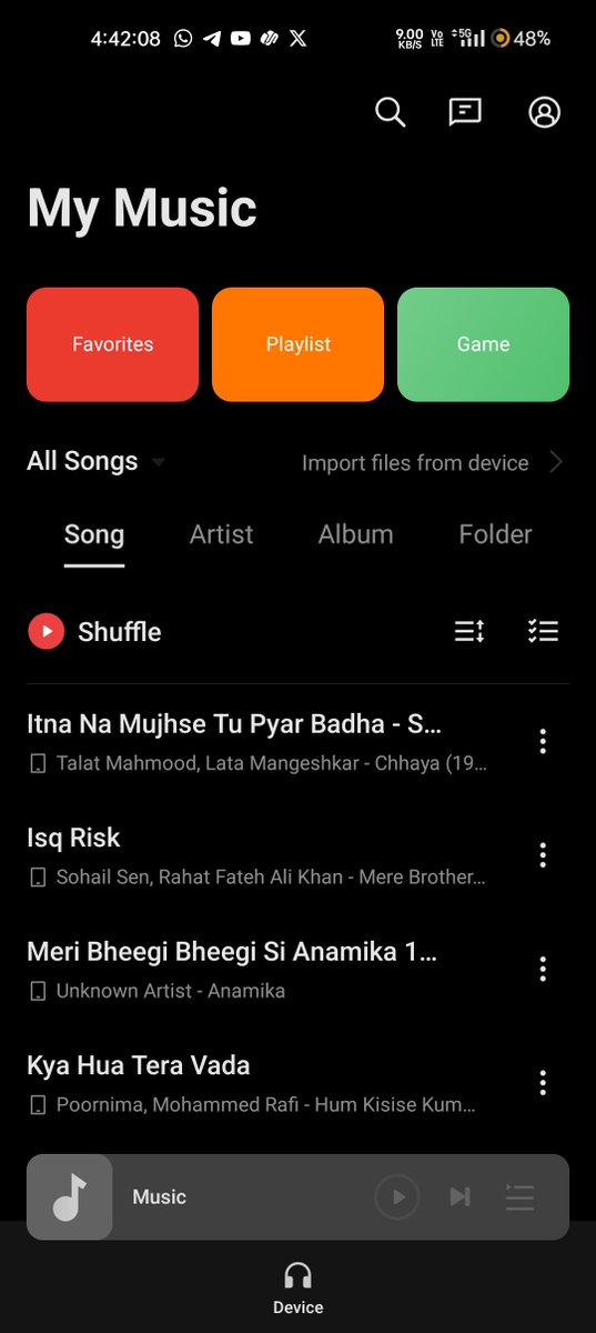 TechKard's tweet photo. The music app gets the fully new interface in Realme 9 Pro.
#Realme #Realme9Pro https://t.co/0eEFpuhhHx