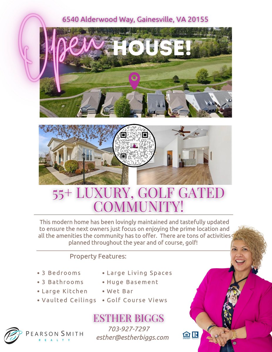 📬Open House in Heritage Hunt!
PM me for additional information! 

#openhouse #openhouseweekend #weekendsareforopenhouses #golf #golfclub #golfcommunity #gatedcommunity #youcanhaveitall #55andover #55andbetter
#55andovercommunity

📲:  703-927-7297 
📧:  esther@estherbiggs.com