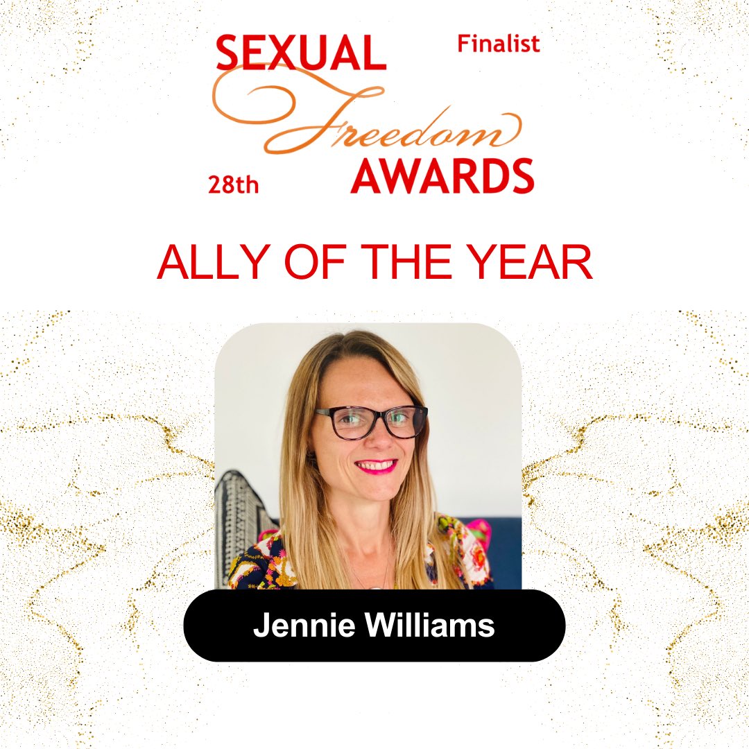 ✨💖 28th SFA Finalists 🔥✨ — Ally of the Year — 🎉🏆Congratulations to: • Evan Sweeney - @crippingupsex • Helena Kate Whittingham lovermanagement.com • Jennie Williams - @ETUKUndressing Meet the Finalists here: sexualfreedomawards.co.uk/2024-finalists 2nd May - ticket link in bio