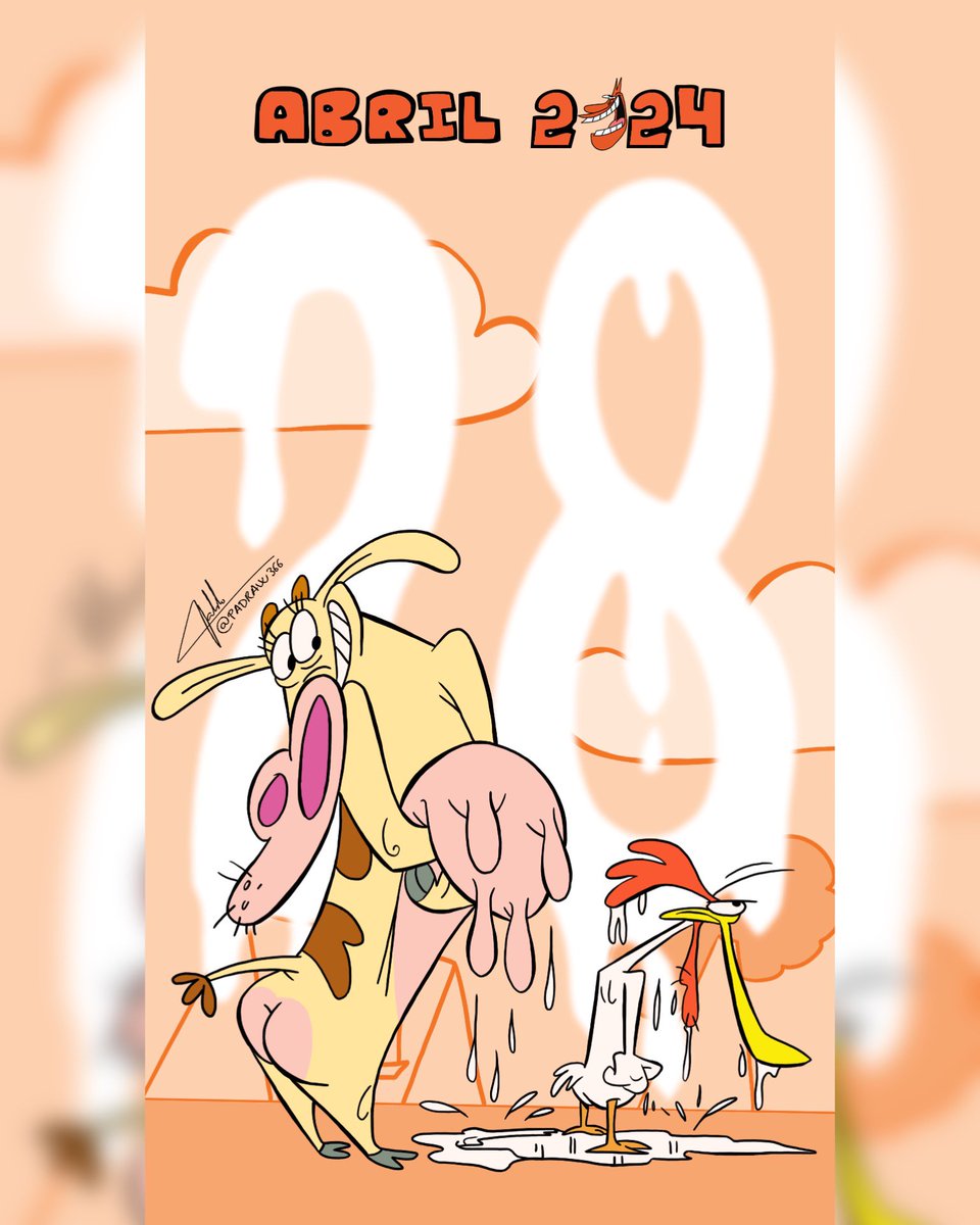 PaDraw366's tweet photo. 28 de Abril de 2024. Dibujo 119 de 366.

Hoy he querido hacer un dibujo de dos hermanos muy particulares.
Aquí un dibujo de un #VacaYPollo.

#366Dias366Dibujos #Dibujo #Arte #ArteDigital #DibujoDigital #Ilustracion #DigitalArt #ArtWork #Calendario #Calendar 

#Vaca #Pollo #RedGuy https://t.co/vqWXeBNDnm