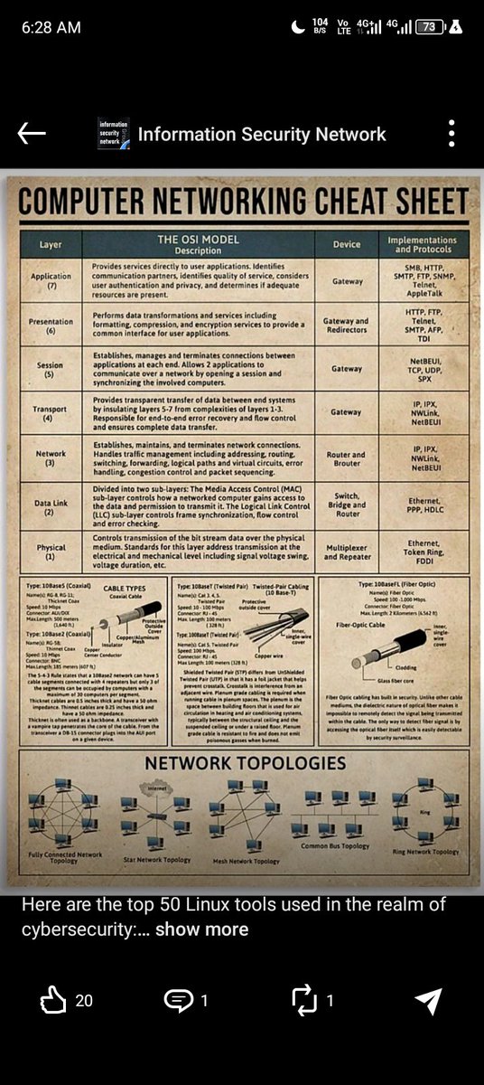 The OSI model, the very first phase of networking 📌