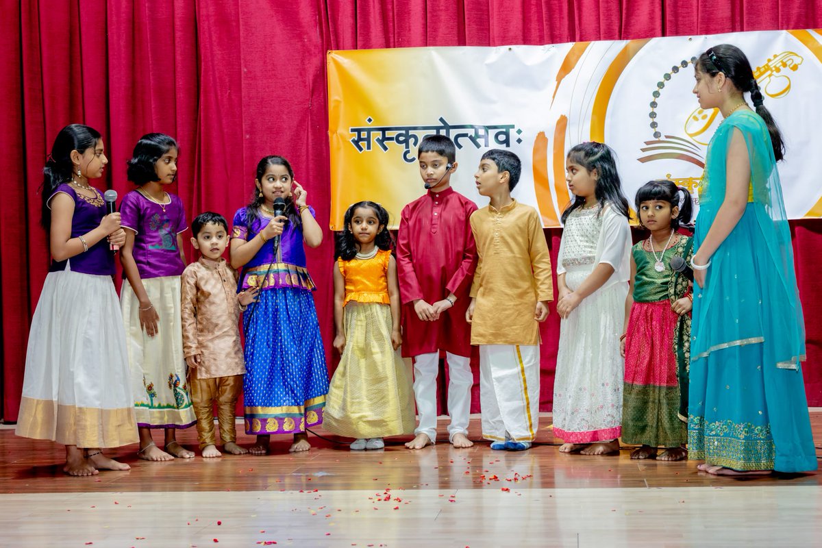 Glimpses of 'Sanskritotsav 2024' organized by Sanskritam Bharati, Kuwait which showcased Sanskrit drama and poetry by talented students and diaspora. Shri Nikhil Kumar, SS (Culture) graced the event as Chief Guest.