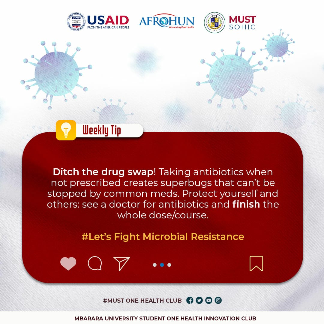 Mustsohic's tweet photo. One Health Tip-@Mustsohic @MbararaUST https://t.co/GFfPYc7TRQ