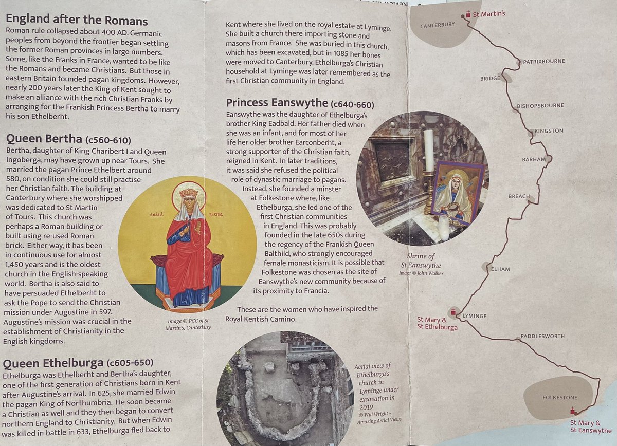 jennyHollingsbe's tweet photo. Pleased to support #RoyalKentishCamino leaflet with some #WardGrant @fstonehythedc and attend the launch of the walking route from #StMaryandStEthekberga #Lyminge https://t.co/JQHV447GFv