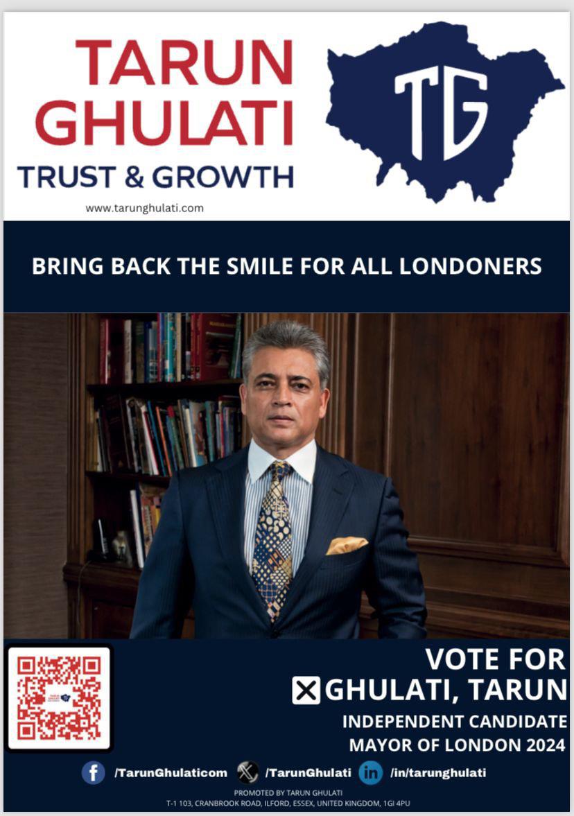 #LondonElections2024 @TarunGhulati 

#Mayor