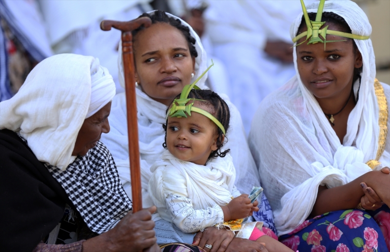 🟩 #Ethiopian Orthodox Christians celebrate #Hosanna (Palm Sunday), one week before #Easter. As the Turkiye - #Ethiopia Friendship Platform (@turkiyeetiyopya) , we wish you a happy Hosanna (#PalmSunday) 🌿