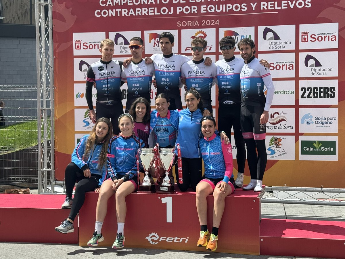 ⭕️ En directo desde Soria…

🏆 Peñota en hombres y Náutico de Naron en mujeres se proclaman campeones de la Liga Nacional de Duatlón 2024