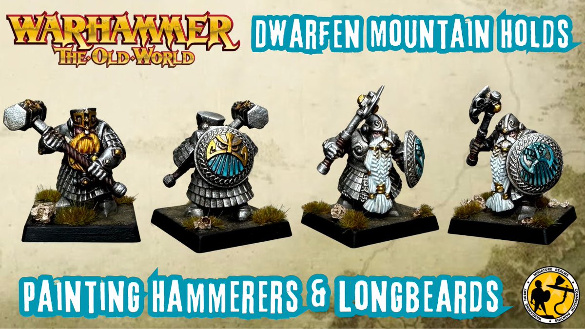 With Dwarfen Mountain Holds soon on the way for Warhammer: The Old World, here’s the second of a series of videos, this time how I painted my Hammerers & Longbeards youtu.be/7Cuh4_tDswc #gamesworkshop #warhammer #warhammertheoldworld #warhammercommunity