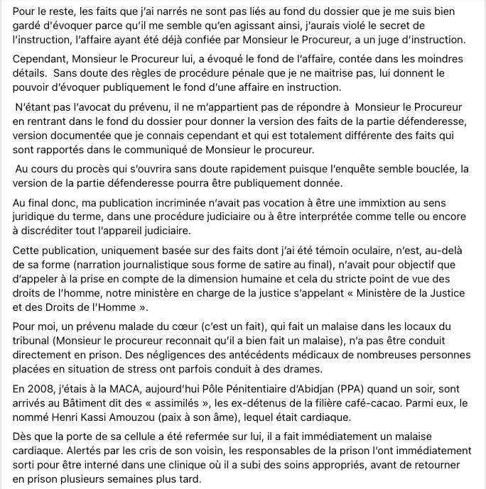 edithbrou's tweet photo. Côte d'Ivoire 🇨🇮👉 Voici la réponse du Député-Maire Assalé Tiémoko Antoine au communiqué du Procureur de la République de Première Instance d'Abidjan https://t.co/ho7ur5awqi