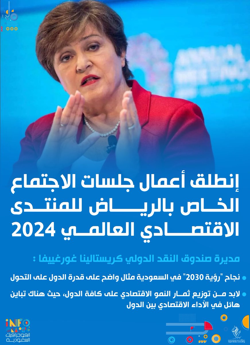 خبر | مديرة صندوق النقد الدولي : #رؤية_السعودية_2030 مثال واضح لقدرة الدول على التحول