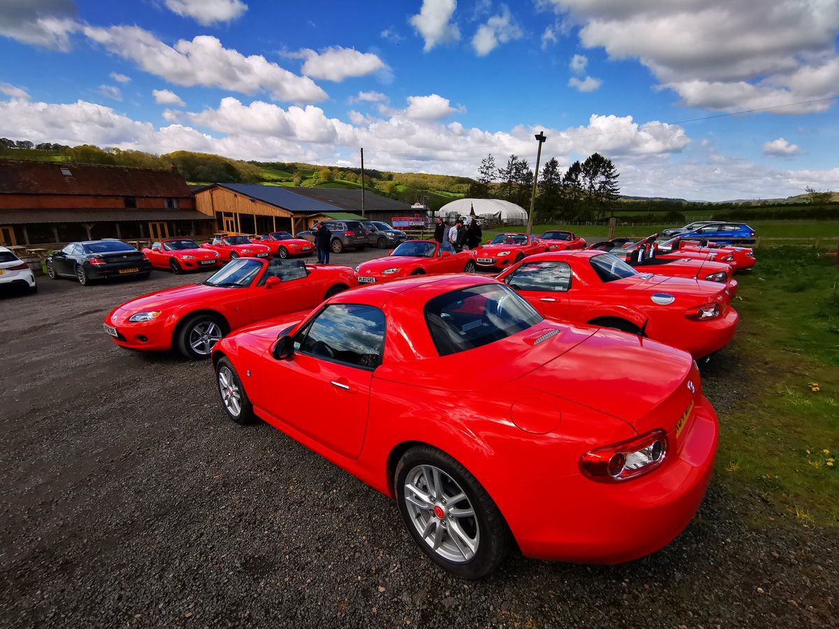 GwatkinCider's tweet photo. Mazda red MX5 visitors today https://t.co/li19b1ZELN