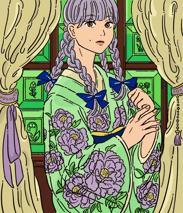 五月雨#illustration #イラスト 