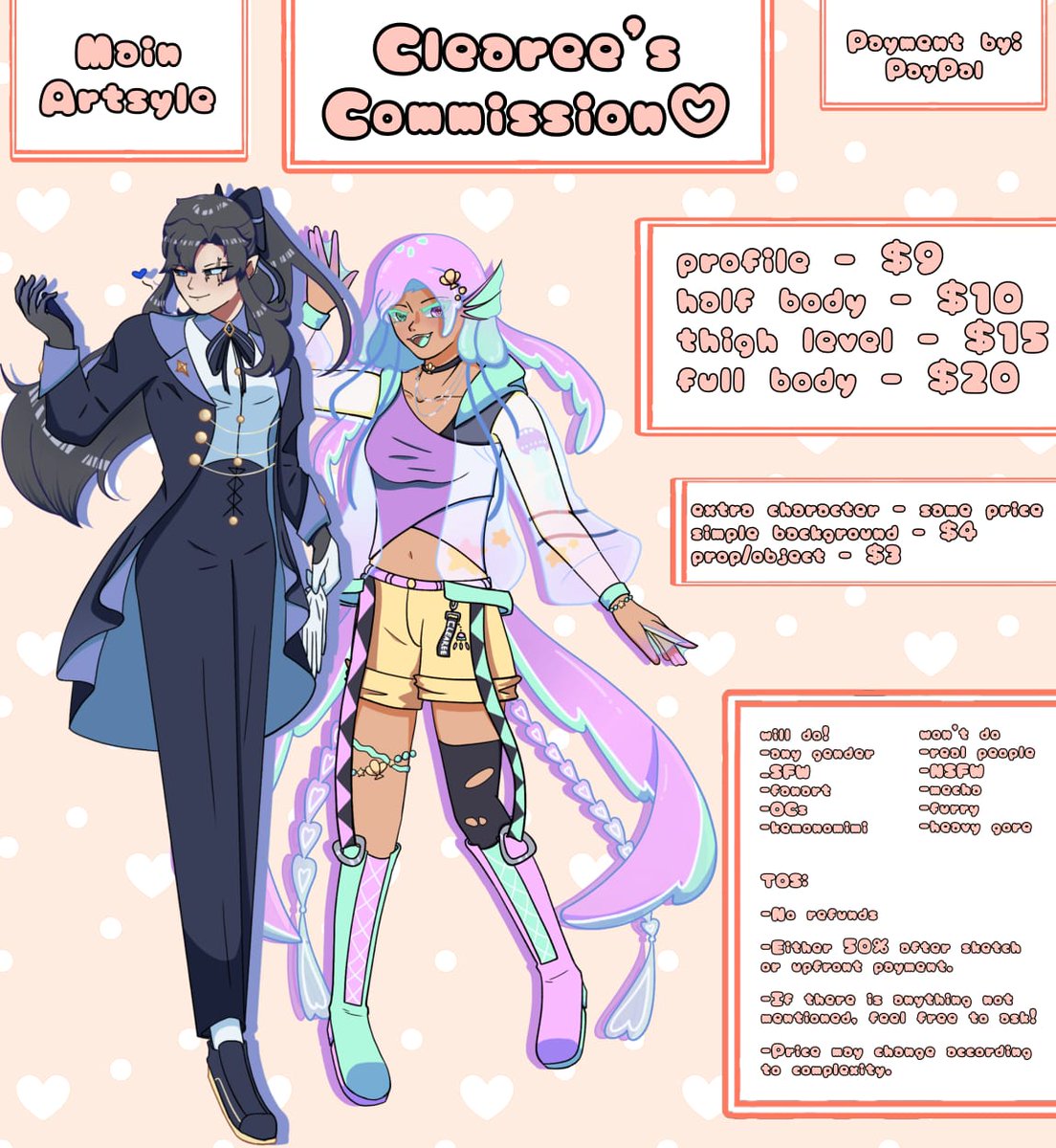 Clearee_'s tweet photo. 🫧NEW COMMISSION SHEET🫧

✨Examples are in the comments!
✨RTs are appreciated<3

🫵You there! Trying to find someone to draw your fav goober? Commission me and I'll take care of them!(⁠◠⁠‿⁠・⁠)⁠—⁠☆
#commissions #commissionart #commissionopen https://t.co/Xu7lrcxNZc