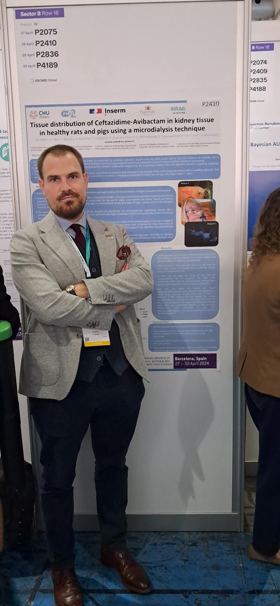 Dahyot-Fizelier Claire (@clairedahyot) on Twitter photo Notre équipe U1070 <a href="/Inserm/">Inserm</a> très bien représentée aujourd’hui 🤓! Communications orales, poster, conférence 👏👏👏
<a href="/CHU_de_Poitiers/">CHU de Poitiers</a> <a href="/AjarPoitiers/">AJAR Poitiers</a> <a href="/anarlf/">ana lopes</a> <a href="/BoissonMatthieu/">Matthieu Boisson</a> <a href="/olivier_mimoz/">Olivier MIMOZ</a> Notre équipe U1070 <a href="/Inserm/">Inserm</a> très bien représentée aujourd’hui 🤓! Communications orales, poster, conférence 👏👏👏
<a href="/CHU_de_Poitiers/">CHU de Poitiers</a> <a href="/AjarPoitiers/">AJAR Poitiers</a> <a href="/anarlf/">ana lopes</a> <a href="/BoissonMatthieu/">Matthieu Boisson</a> <a href="/olivier_mimoz/">Olivier MIMOZ</a>