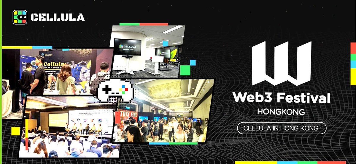 Cellula team is in Hong Kong🇭🇰 @festival_web3 !  

📷Huge thanks to our partners @7upDAO and @SevenXVentures for hosting incredible events.   

📷#Cellula #HongKong #Web3Festival 📷 🚀