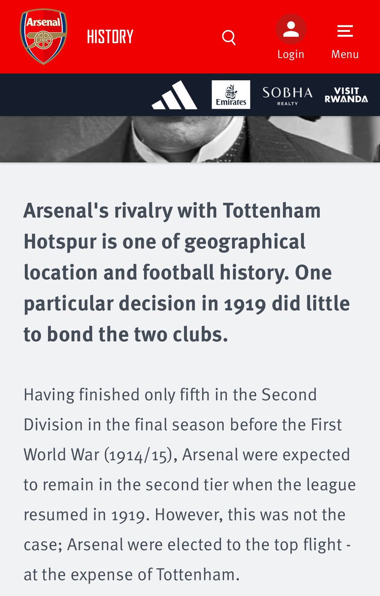 It is not, and never has been, or never will be a ‘North London Derby’. Nothing they’ve ever done has been on merit.