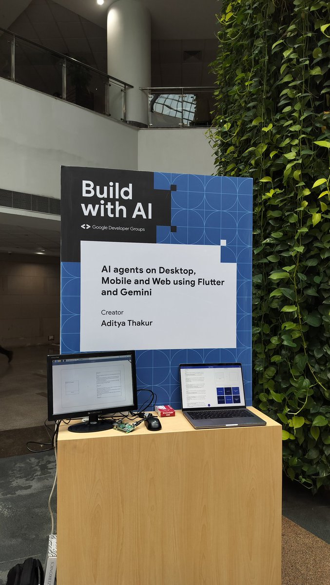 I demoed building Gemini powered AI apps using Flutter (for multiple platforms) at the 'Build with AI' event in New Delhi, organised by @gdg_nd @gdg_noida @gdgcloudnd and other sister communities. @GoogleDevsIN @GoogleDevExpert