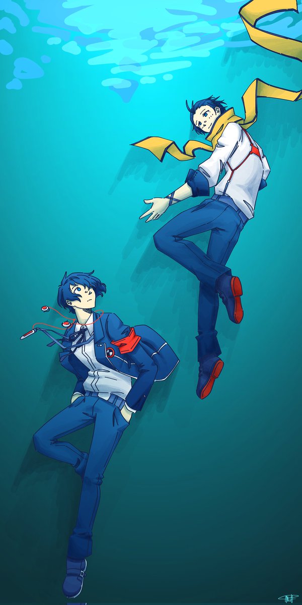 (Reupload) i still like how this turned out ;_; 

#AtlusFaithful #ryomina #Persona3Reload