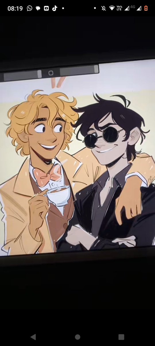 // os solangelo de good omens,tô mal 😭😭😭