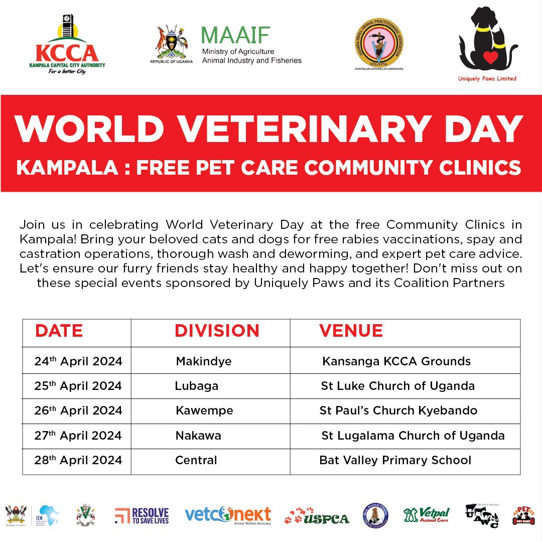 In commemoration of #WorldVetDay, we have a free pet care community clinic today at Bat Valley PS for all services related to your pets #ForABetterCity.