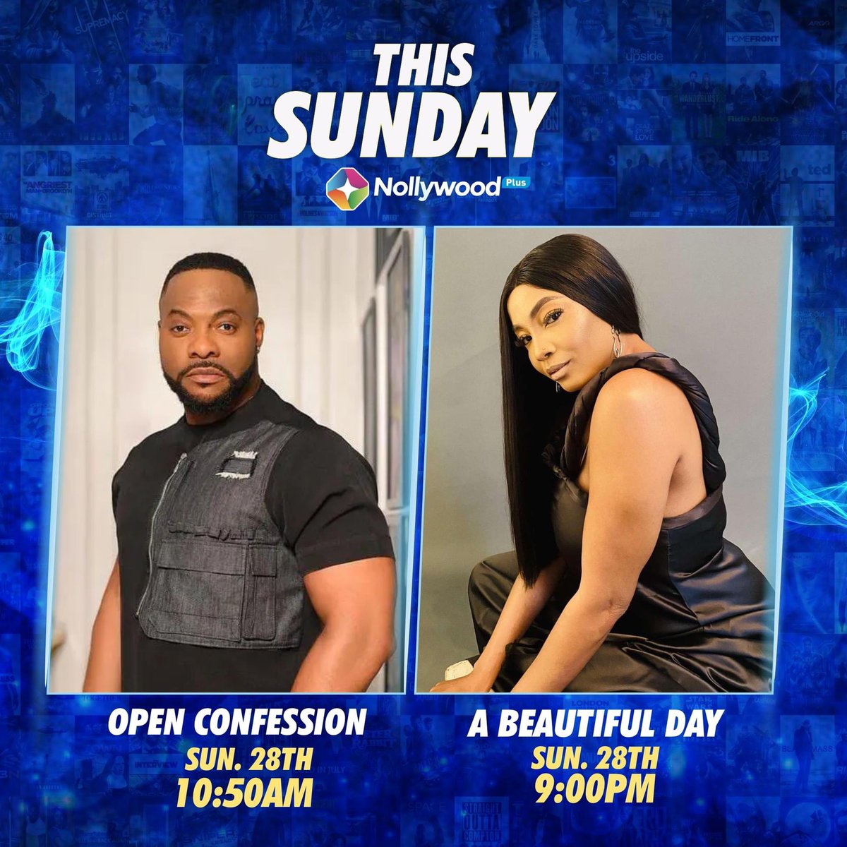 StarTimes_Ng's tweet photo. Its The Weekend!
Enjoy Open Confession @ 10:50am & A Beautiful Day @ 9:00pm
This Sunday on #STNP https://t.co/GptvKDZ5aN