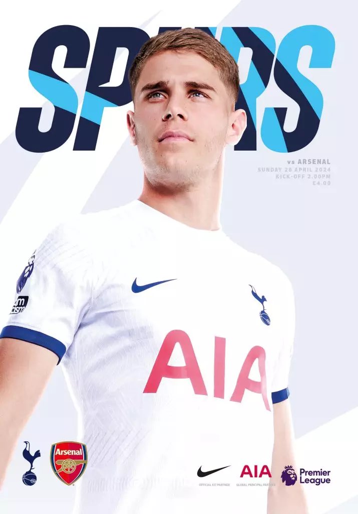 Spurs v Arsenal ⚽️ Today’s matchday programme can be purchased from our website or get a copy at the ground. reachsportshop.com/matchday_progr… #TOTARS