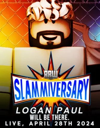 LoganPaulRW's tweet photo. #RRWSlammiversary TONIGHT let's go Viral 

3PM Eastern. @RRWPLUS https://t.co/q5o5P1m12I