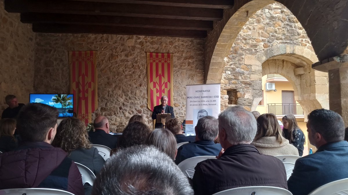 Acte d'homenatge a @barredaub a #Benassal, ara que fa 10 anys que ens va deixar òrfens de coneixement sobtadament.