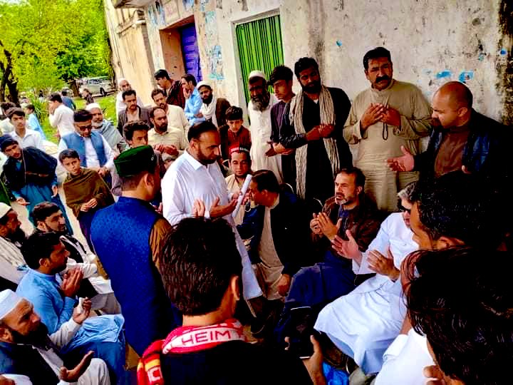 Mardan. Tehsil Katlang Mayor Election of @PTIofficial candidate Riaz Khan. Ali Muhammad Khan visiting various polling stations along with MPA Ihtesham Khan Advocate.