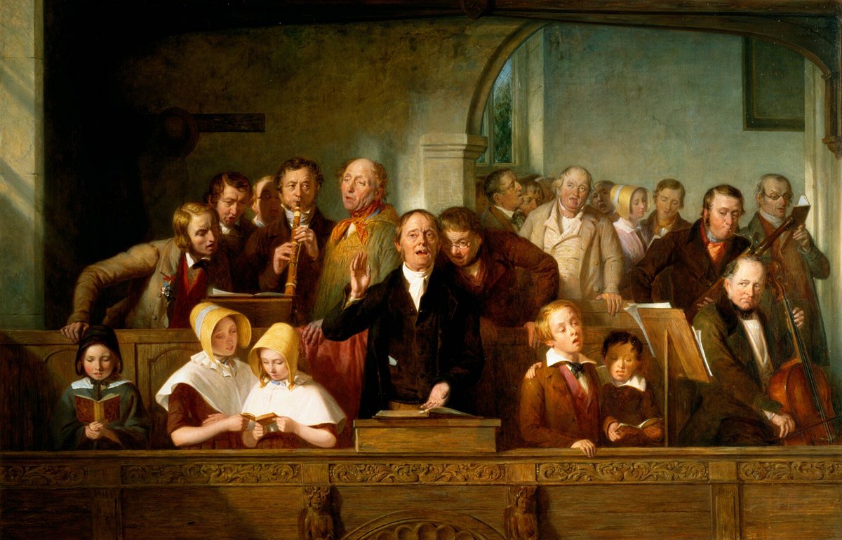 LordFredericLe1's tweet photo. This is Thomas Webster's great c.1847 painting, The Village Choir!! #Art #Fineart #19thcentury #Webster #Painting #Victorian #Painter #Artist https://t.co/iaZlI32Oy9