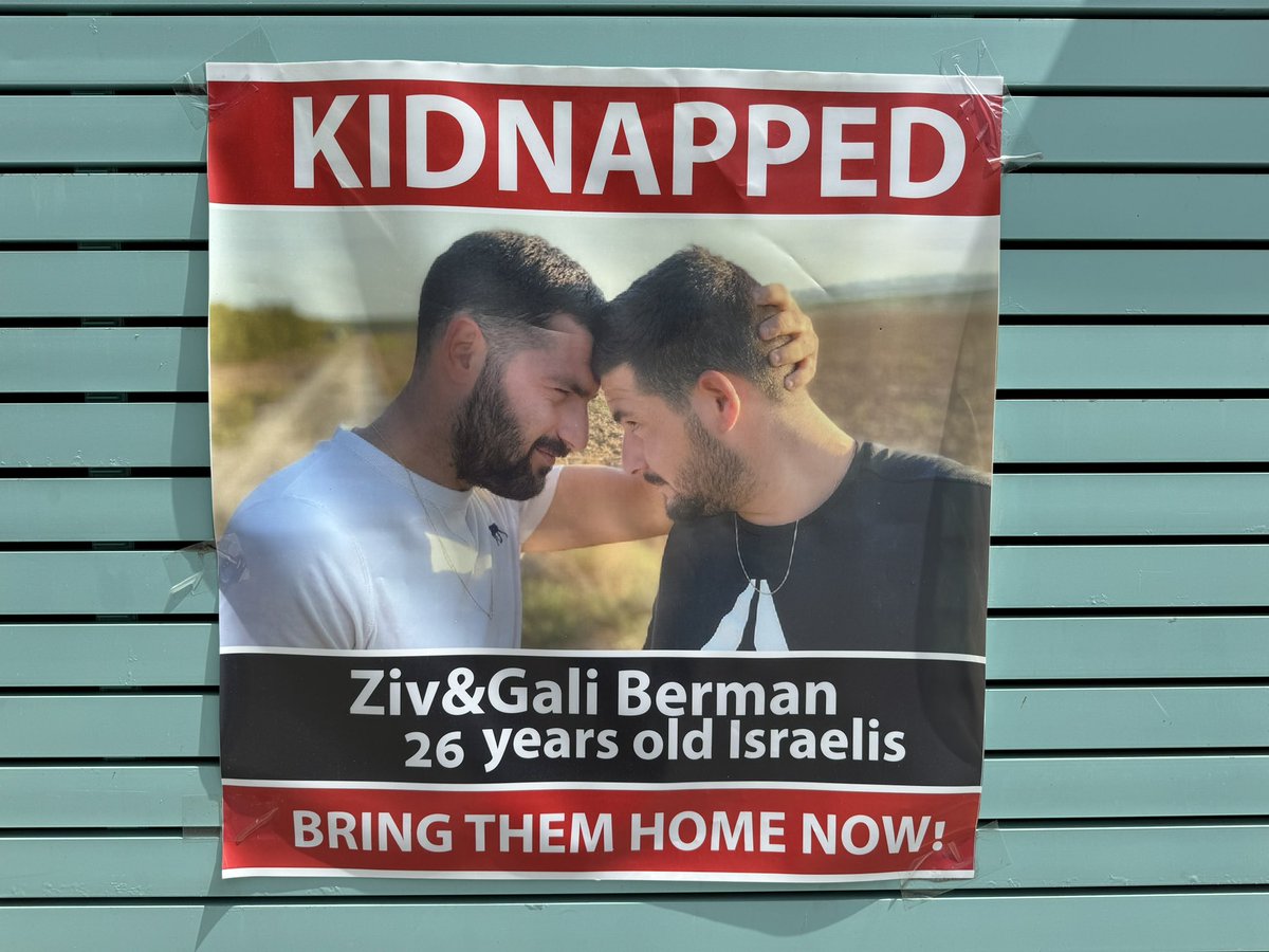 Kidnapped by Hamas. Bring back Ziv & Gali. Bring back ALL the hostages now!