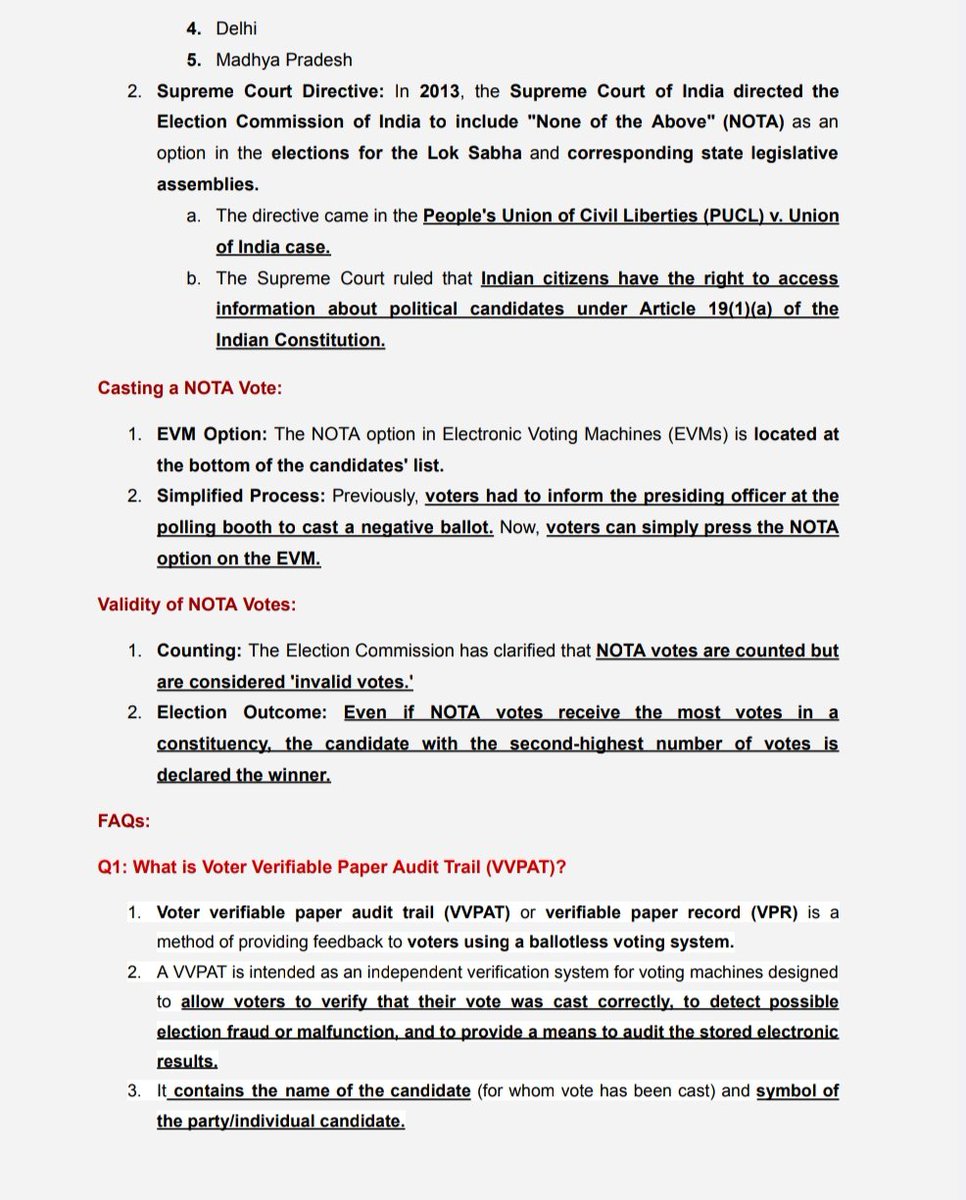 UPSC_EDU's tweet photo. Supreme Court’s notice to Election
Commission on NOTA https://t.co/Gd6474U01C