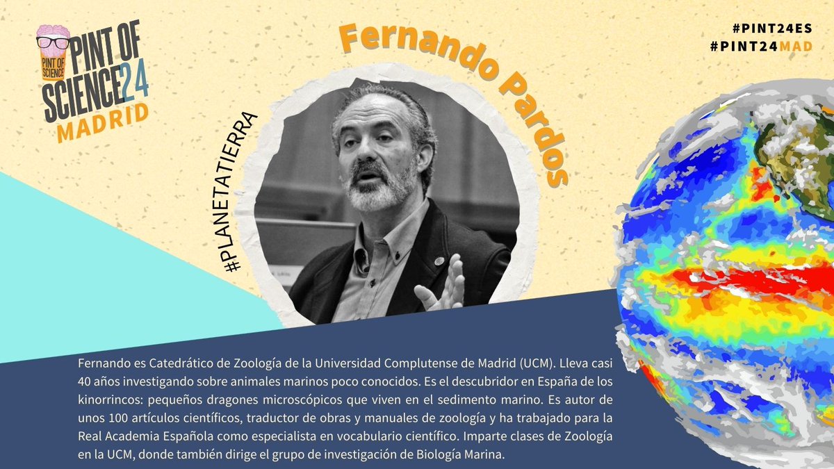 #Pint24MAD #PlanetaTierra | Fernando Pardos - @ucc_complutense 🐲 “¿Qué perspectivas laborales tiene un domador de dragones?” 📅 14 mayo 📍 Café La Manuela #Pint24ES @pintofscienceES