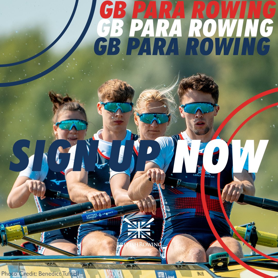 Do you have what it takes to become a Paralympic rower? Paralympic impairments can range from restricted ankle or wrist movement and visual impairments to spinal injuries, amputations and more. If you (or anyone you know) might be eligible, learn more👇 britishrowing.org/gb-rowing-team…