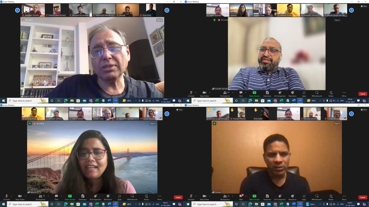 At the debut session of STPI's LEAP AHEAD Global Connect Program, startups attended a webinar on 'Process of Starting Up with Startups - Get Ready for Startup Bootcamp' mentored by Prof Naeem Zafar. These startups will be nurtured further at TiEcon 2024 USA. @tiesv @GoI_MeitY