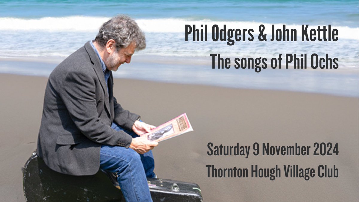Thrilled to announce that @SwillOdgers of The Men They Couldn’t Hang and John Kettle of @MerryHell_band perform their critically acclaimed album Far Rockaway : The songs of Phil Ochs at Thornton Hough VC on Sat 9/11. Tckts wegottickets.com/thorntonhoughv…. Not to be missed.